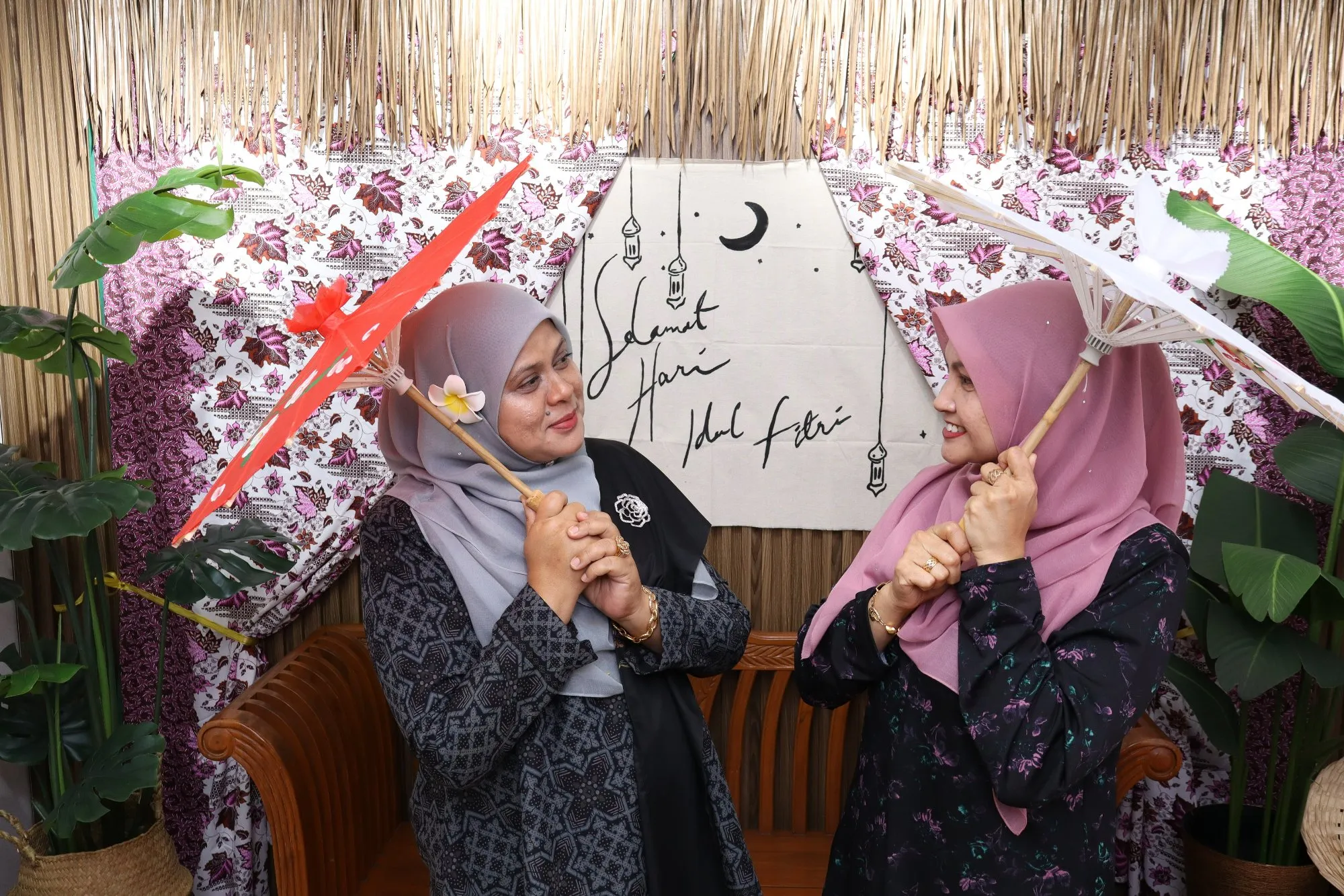 Kenangan photobooth rumah terbuka hari raya Pasar Ria Raya PKNK di PKNP Kompleks Teruntum, Kuantan