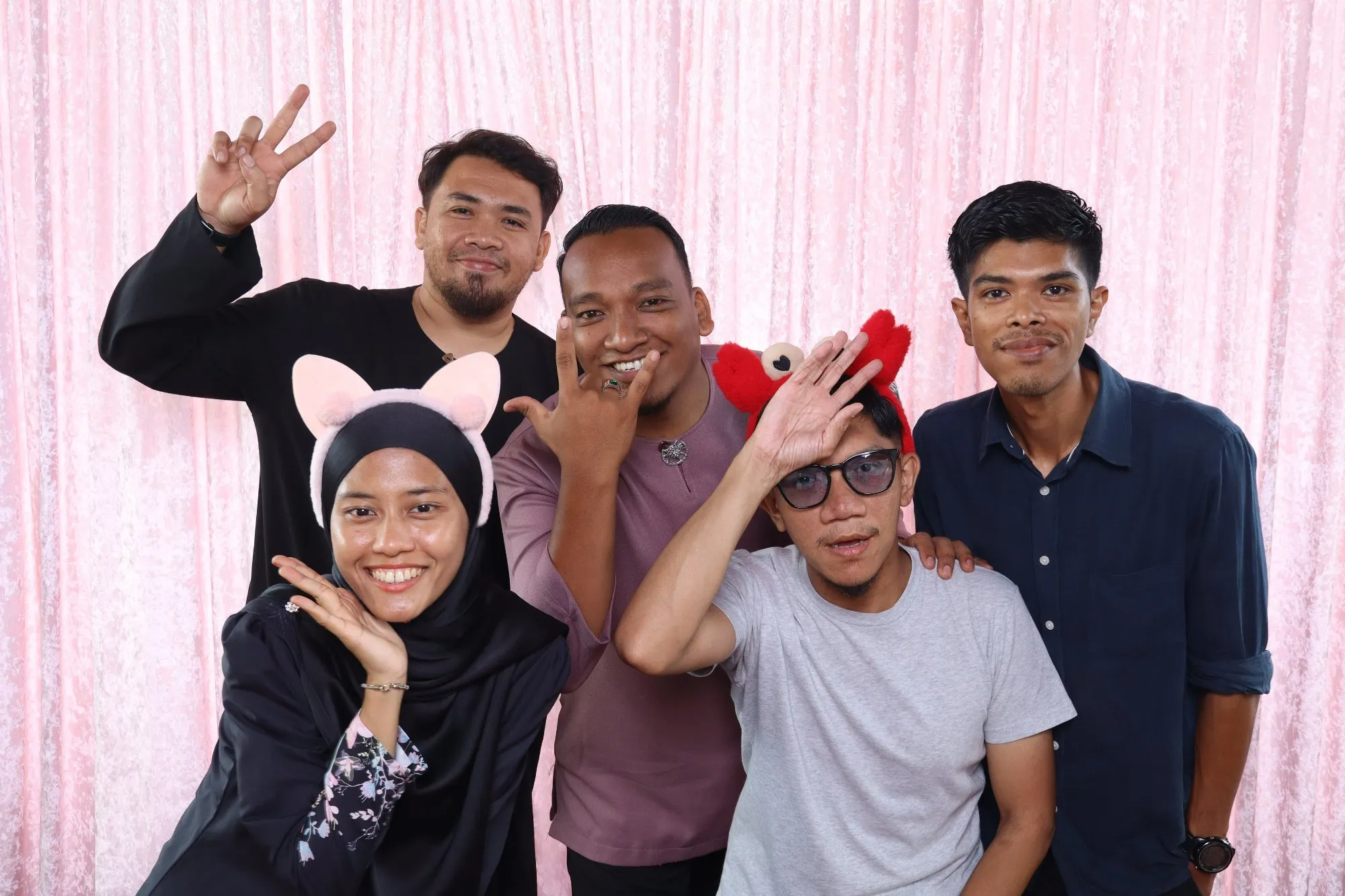 Kenangan photobooth majlis perkahwinan Fazlin & Ikhwan di House of Sanding, Kuantan