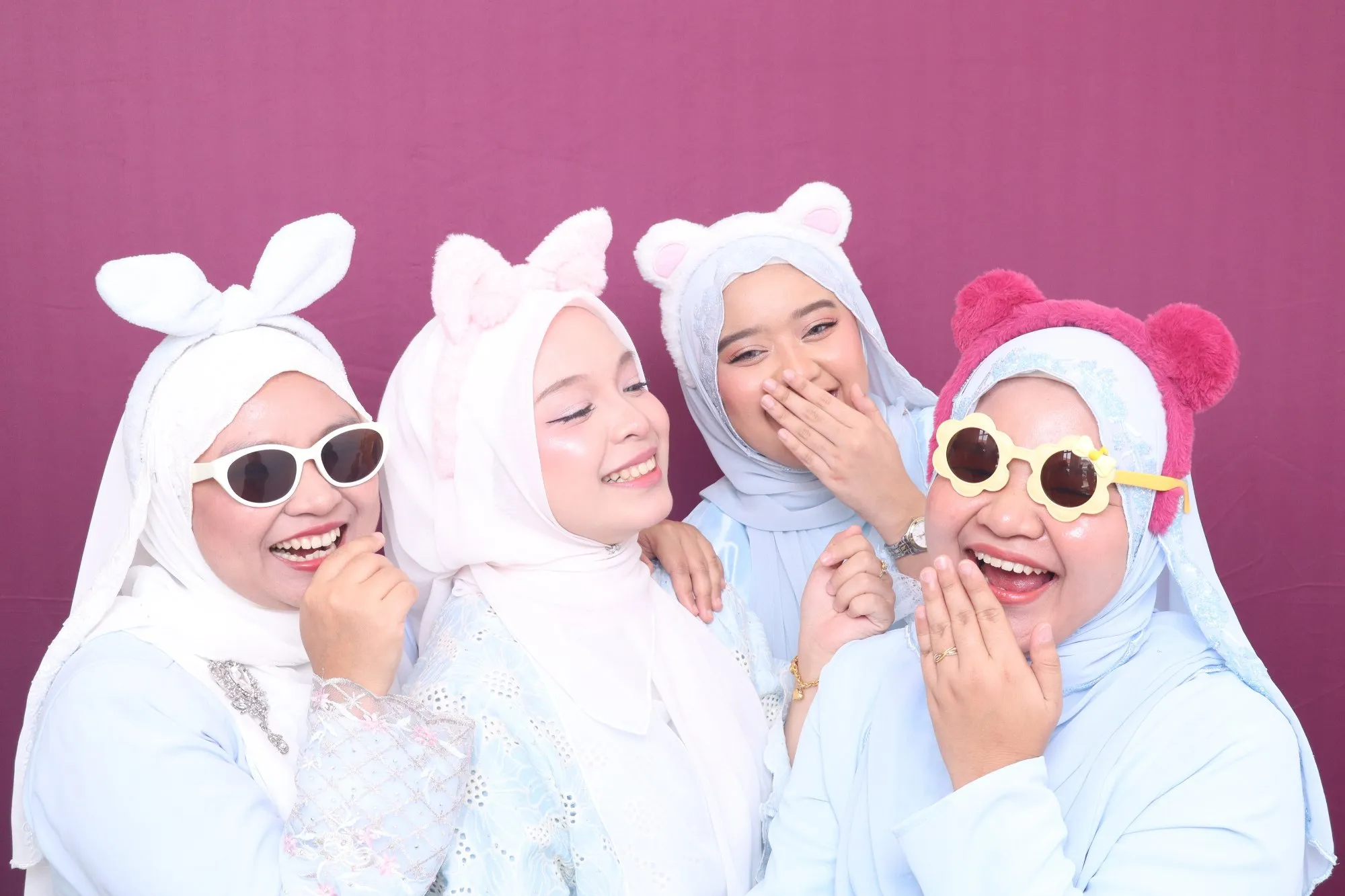 Kenangan photobooth majlis perkahwinan Safinah & Bashyar di Mana-mana Cafe, Kuantan