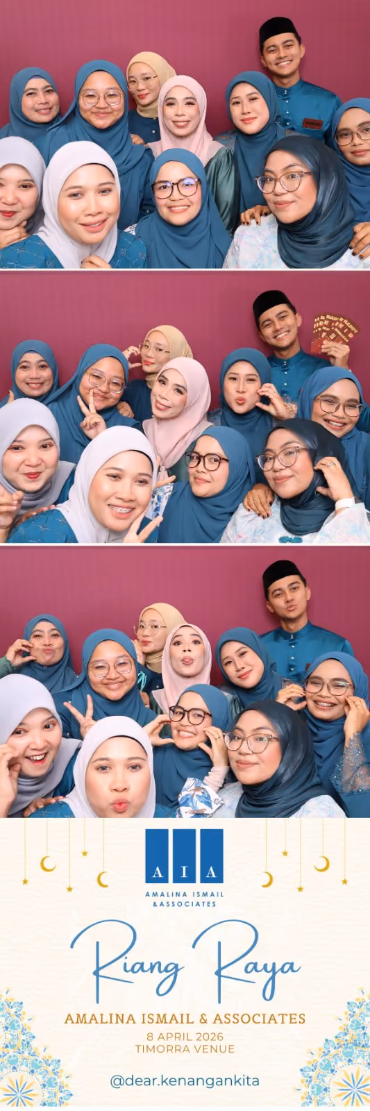 Design photostrip Istimewa Raya, Riang Raya AIA