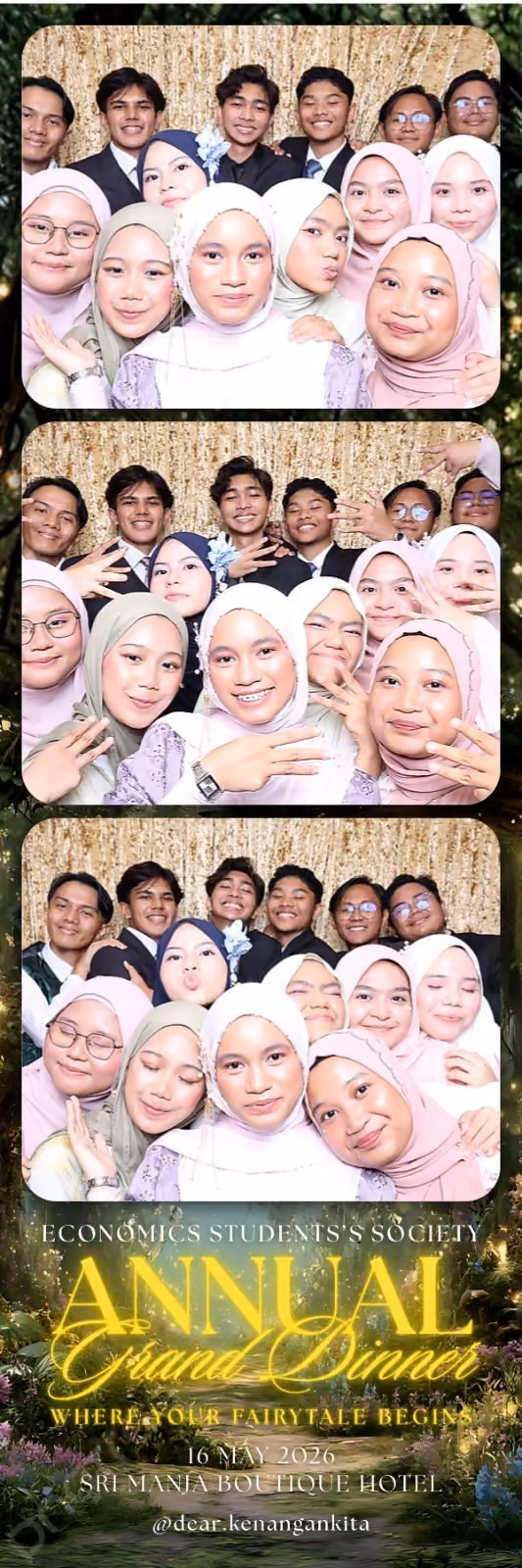 Design photostrip Hutan Dongeng Ajaib, Economics Students' Society Annual Grand Dinner
